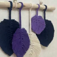 دیوارکوب طرح برگ مکرومه