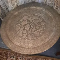 سینی مسی پایه دار|صنایع دستی و سایر لوازم تزئینی|تهران, فاطمی|دیوار