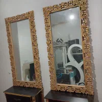 دکور آرایشگاه و اینه کنسول