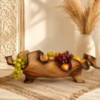میوه خوری  چوبی دست تراش وتک نسخه