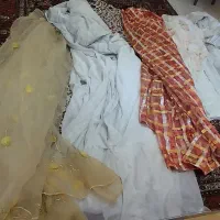 ۶عدد پرده  حریر