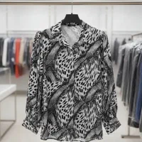 شومیز ساتن پلنگی