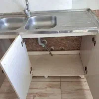 سینک دوقلو با کابینت فروش فوری