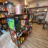 استند قفسه فلزی چوبی