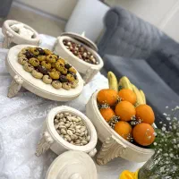 ست پذیرایی چوبی اجیل خوری میوه خوری پایه کیک