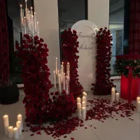 گل آرایی بله برون عقد ماشین عروس باکس گل هدیه