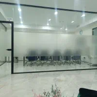 شیشه سکوریت نصب دور دوشی و پارتیشن ماتکن شیشه