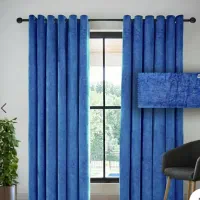 ۱۷ متر  پارچه شانل پرده ای درجه یک رنگ آبنی کاربنی