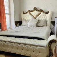 سرویس خواب سلطنتی بسیار شیک و تمیز . فروش یکجا