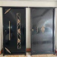 در آهنی نفر رو ورودی فلزی حیاط پارکینگ