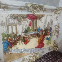 تابلو چوبی برجسته رنگی