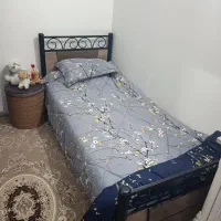 تخت خواب یک نفره و آینه دراور
