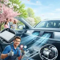 کولر اتومبیل  امداد  در محل گازگیری نشت. یابی