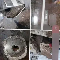 تخریب سختمان مقنی.چاه کن  وصل  فاضلاب شهری