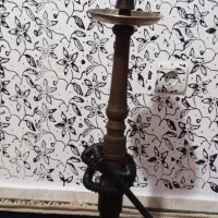 قلیون چوبی با تمام وسایل