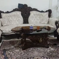 مبل و میز نهارخوری چوب گردو