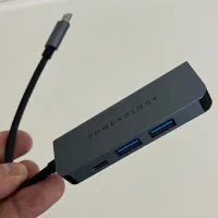 هاب یو اس بی پاور دار برند پاورولوژی type c