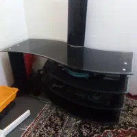 میز شیشه ای.السی دی.با بوفه خیلی شیک