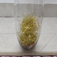 گلدان بلوری اندازه 25 سانت