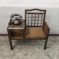 میز تلفن تمام چوب کلاسیک