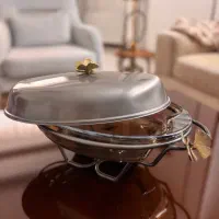 ۲ عدد سوفله‌خوری مدل پروانه (کروم) و تاج (استیل)