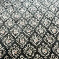 فرش ۱۲متری اسپادانا طرح ساتین مدادی متالیک