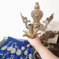 دوعدد لوستر دیواری نو