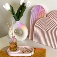 ظروف دکوری سینی شمع مانکن گلدون قندون