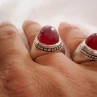 انگشتر عقیق فیلی کهنه خوش رکاب