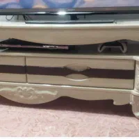 میز تلویزیون چوبی دوتیکه درحدنو