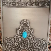 ست سطل و جا دستمالی فلزی پیوتر