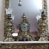 آینه وشعمدان برنز سنگین
