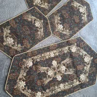 رومیزی ترمه سرمه دوزی