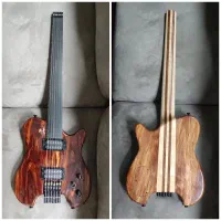 گیتار الکتریک هدلس فرتلس fretless headless guitar