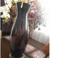 گلدان شیشه ای بنفش مشکی ۶۰ سانت|صنایع دستی و سایر لوازم تزئینی|تهران, سازمان برنامه|دیوار