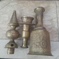 قلیون برنجی قلم  قدیمی
