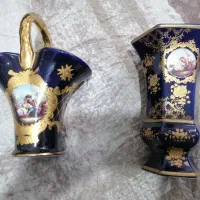 گلدان و جاکاردی سورمه ای