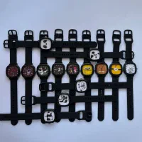 ساعت طرح دار استیکری رنگارنگ بند پیو بولون