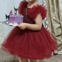 لباس قرمز پرنسسی دخترانه خوشکل و شیک