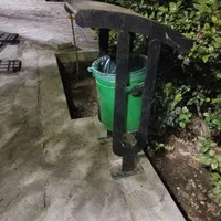 سطل زباله فلزی پارکی به صورت تک و عمده