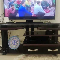میز تلویزیون شیشه ای سیلور استار