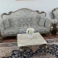 مبل سلطنتی راحتی ۹ نفره و میز غذاخوری ۶ نفره