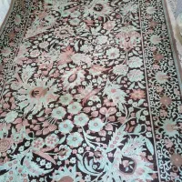 فرش ماشینی گل برجسته و گلیم فرش 6متری