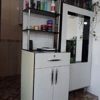 آینه‌قدی‌ودکور‌ ویترین‌ آرایشگاه