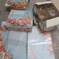 ست ظروف و لیوان پافیلی