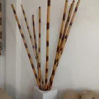 چوب بامبو وگلدان