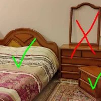 فروش فوری سرویس خواب چوبی