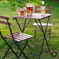 میز و صندلی تاشو کافه ای صندلی تاشو ۲ نفره