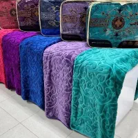 ۵عدد پتوی گلبافت ۱نفره طرح برجسته