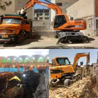 اجاره بیل بزرگ مینی بیل لاستیکی کامیون چکش پاکت و.